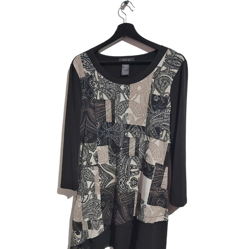 Black eclectic Tunic